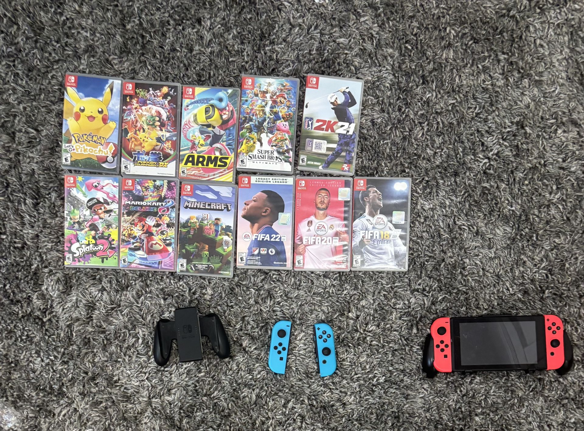 🎮 Nintendo Switch Premium Bundle – 11 Top Games Wireless Pro