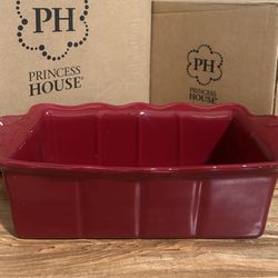 Princess House: Recipiente Para Horno Rojo