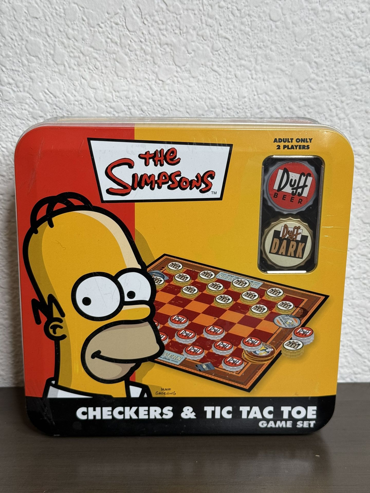 The Simpsons Checkers & Tic Tac Toe / Los Simpsons / Bart Simpson / Homer Simpson / Duff Beer / Collectibles / Collector / Cartoon