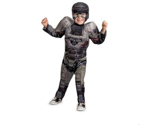 Disguise Megatron Transformers One Costume for Toddlers, Official Transformers Animated Movie Muscle Costume, Size (3T-4T)