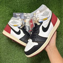 Jordan 1 High Union LA Black Toe Size 10 Lightly Worn Og All 