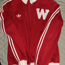 Adidas Wisconsin Badgers Zip Up - Large