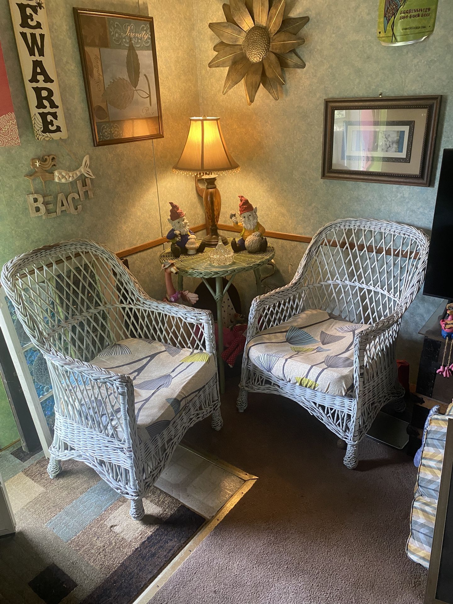 Antique Wicker Set