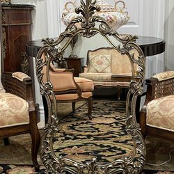 Gorgeous Vintage Ornate Wood Gold Gilt Mirror🌷