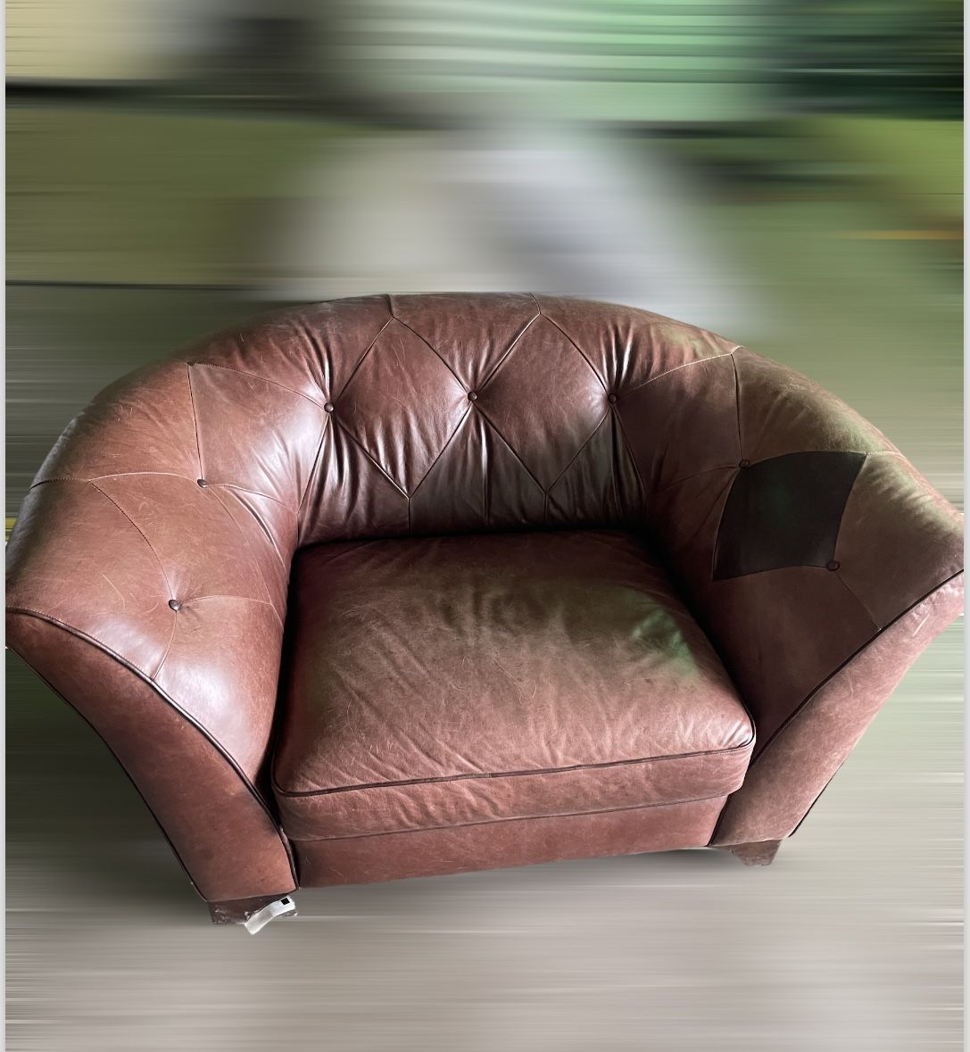 Leather Loveseat