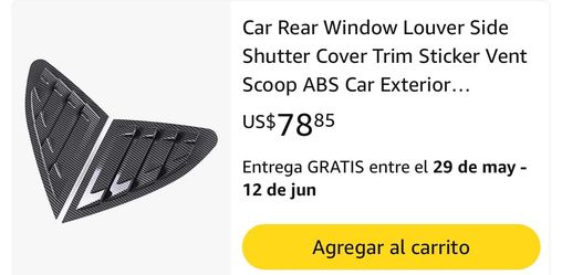 Rellijas  de ventilación para ventanas laterales