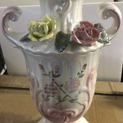 Vintage Floral Porcelain Flower Decoration Vase