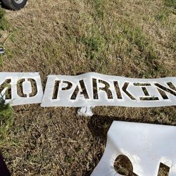 No Parking ADA Stencil 