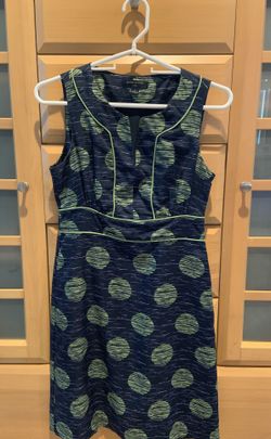 Banana republic navy/green dress