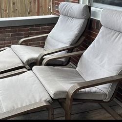 Gray Ikea Lounge Chair Set (4pcs)