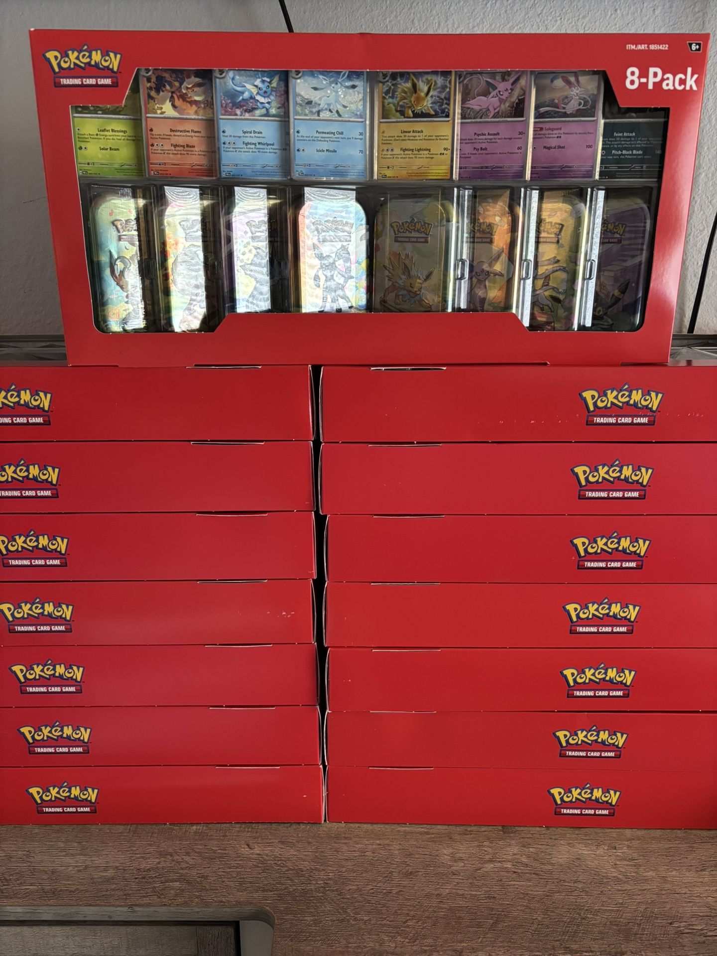 Pokemon Prismatic Tin Boxes With Promo Cards