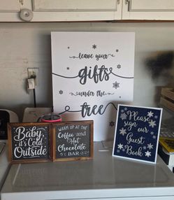 Christmas Wedding Signs