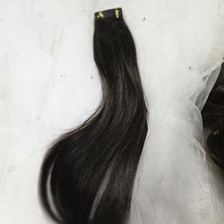 14"  Dark Brown  Human Hair Tape Ins New Hair Extensions New 