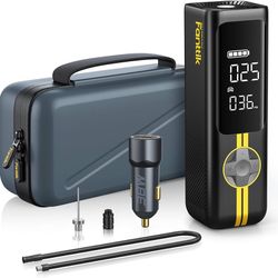 B837 $45  X8 APEX Tire Inflator Portable Air Compressor, 1 Min Fast Inflation, 150PSI Cordless Tire Inflator with LED Dual Screen, Suitable for MPV, C