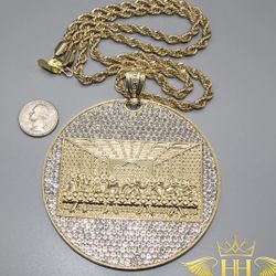 Jumbo Last Supper Pendant with free Chain 