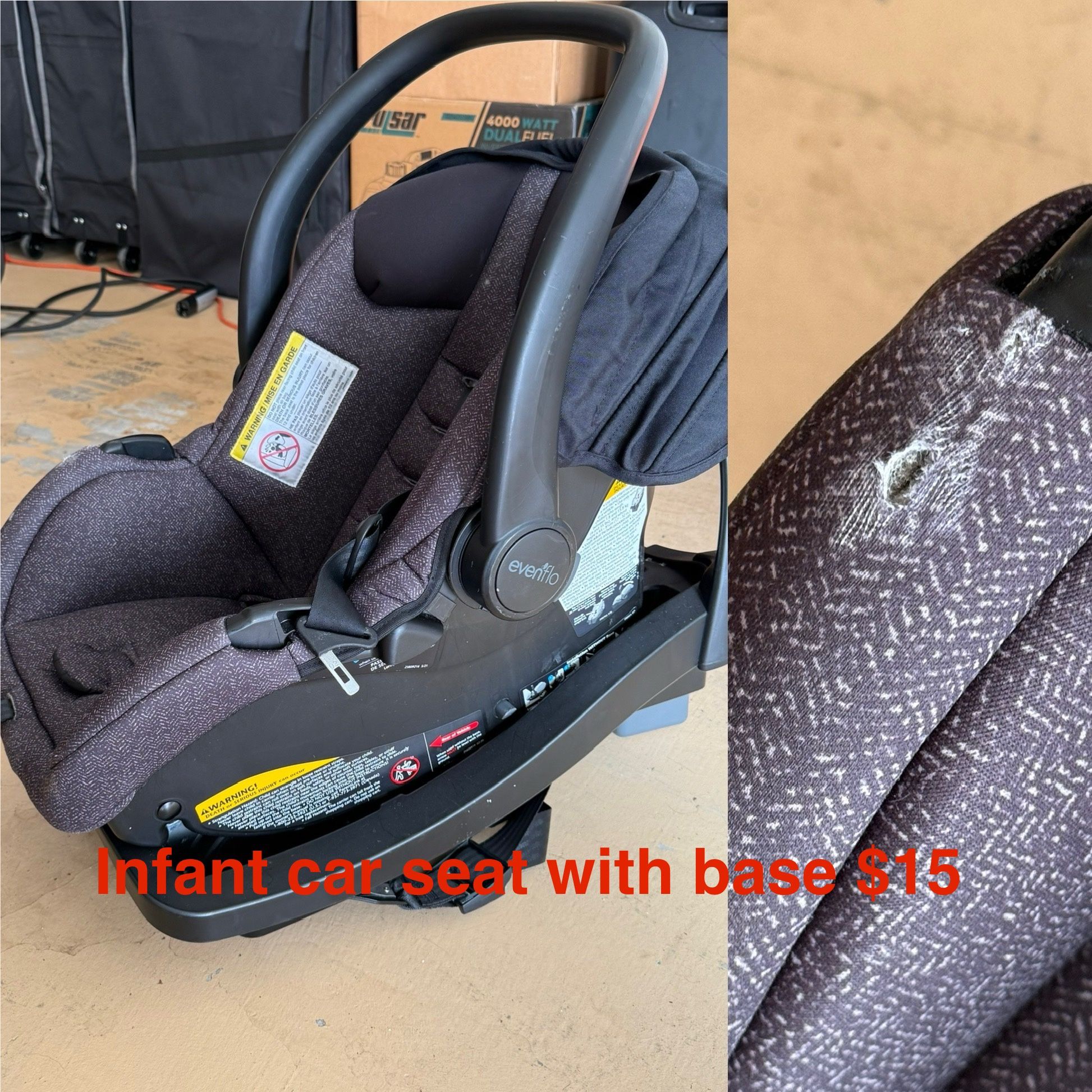 Infant Car Seat And Base $15