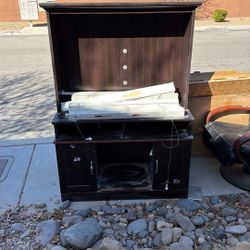 Free Entertainment Center Cabinet Holds A Tv- FREE