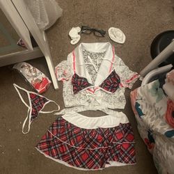 Costume Super Cute, Naughty, Schoolgirl Outfit Or Sexy Teacher Outfit