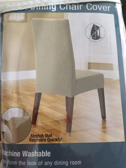 Short dining chair cover