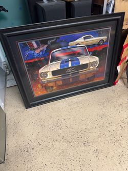 Framed Ford Mustang Wall Art