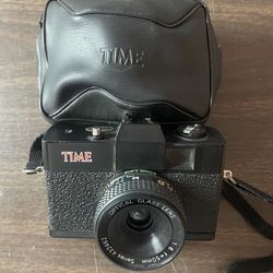 Vintage Time Magazine 35mm Film Camera with Case