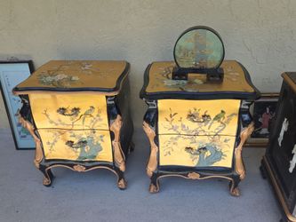 Chinise matching end tables