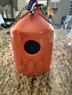 Halloween RAE Dunn bird house