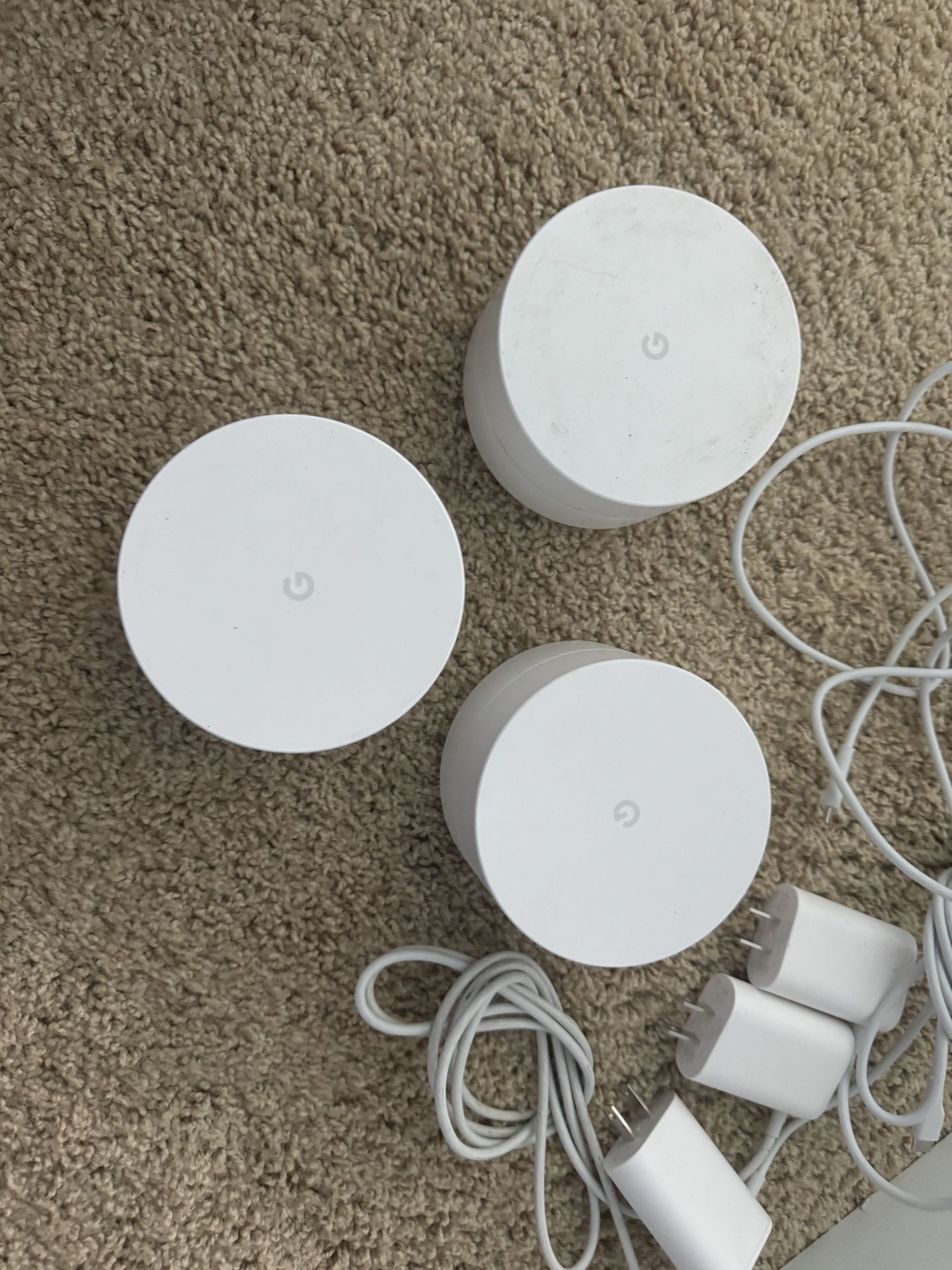 Google WiFi system, 3-Pack - Router Replacement for Whole Home Coverage (NLS-1304-25),White