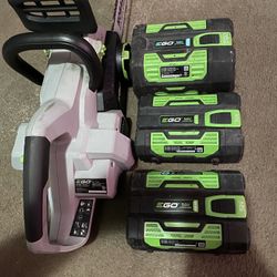 Ego Chainsaw With Batteries