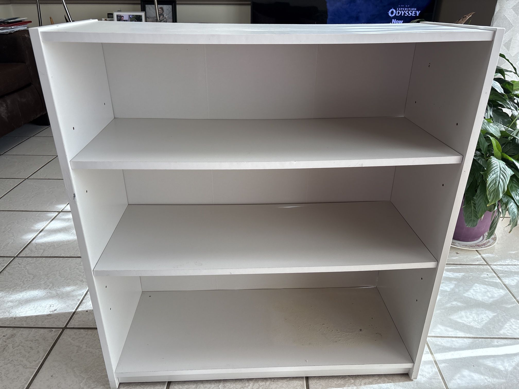 IKEA Three Shelves White Bookshelf