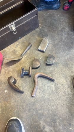 Vintage auto body tools.
