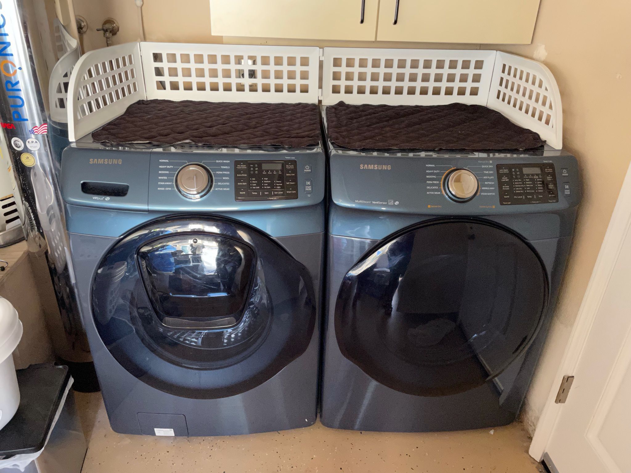 Matched Pair - Blue Samsung WF45K6200AZ/A2 Washer and Dryer DV45K6200GZ/A3