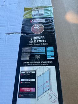Delta 48" Ingot Shower Glass Panels