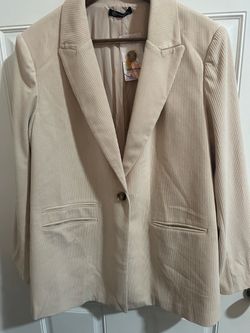 Woman’s corduroy blazer