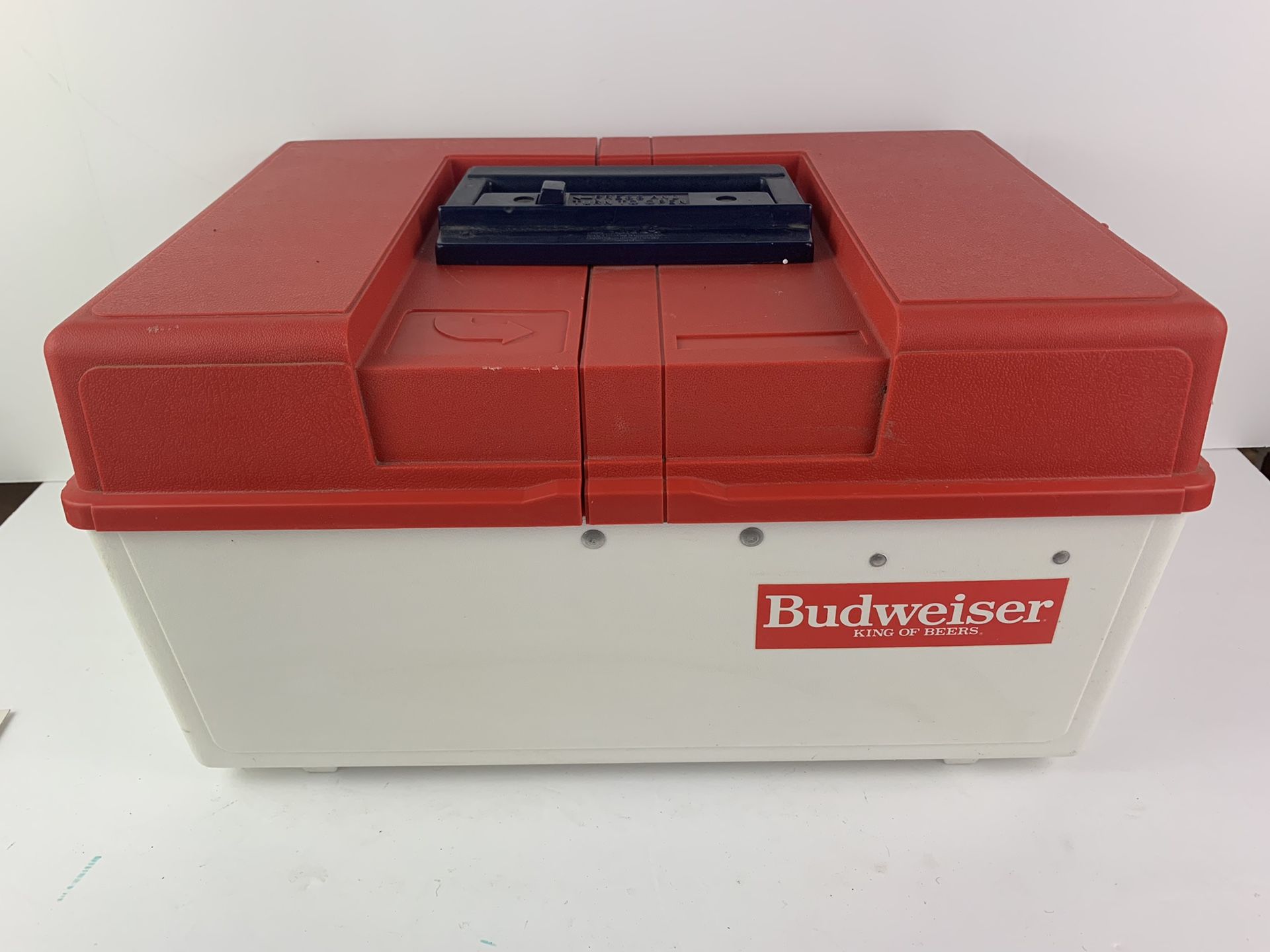 Vintage Plano Sportster 1000 Fishing Tackle Box Budweiser Press Handle USA Made