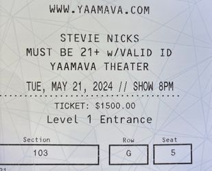 Steve Nicks Concert Tickets