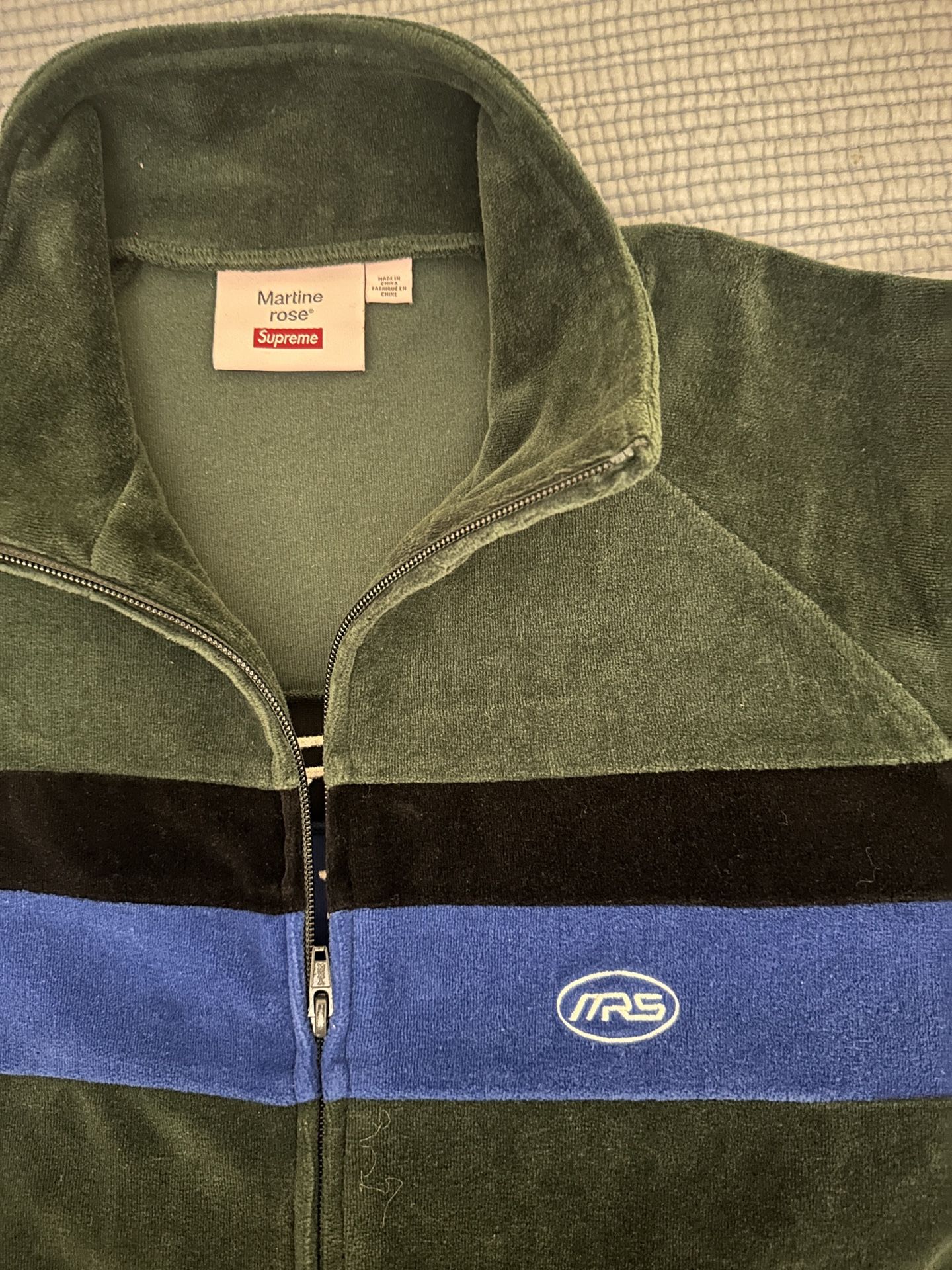 Supreme Martine Rose Velour Track Jacket Supreme Martine Rose Velour Track Jacket