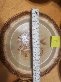 Mikasa whole wheat granola Plates ,Saucers, bowels,cups salt n pepper,  butter tray , creamer, ect.  41 pieces total...Excellent Condition