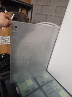 Frameless dry erase glass board (20qty)