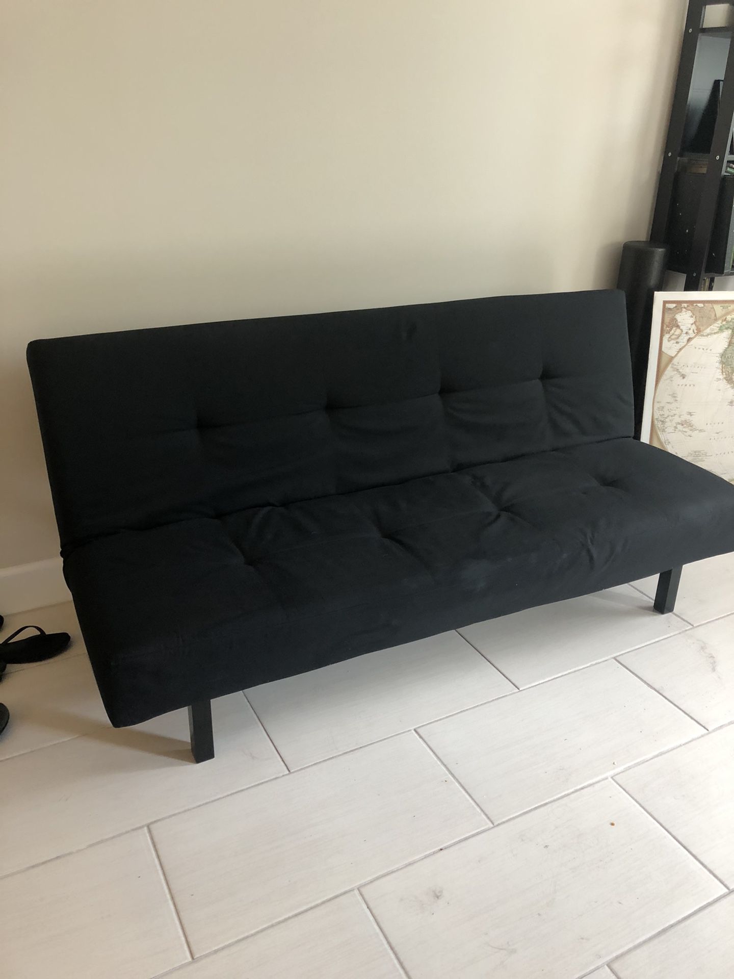 IKEA black sleeper sofa