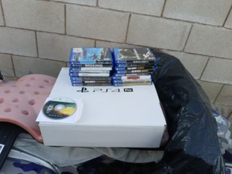 Ps 4 Pro With 16 Games