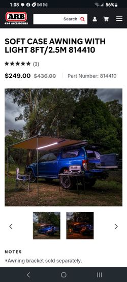 ARB Touring awning with light