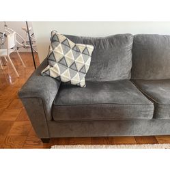 Jennifer Furniture Sleeper Sofa Opens To A Queen Size Mattress Sofa Is Dark Gray One