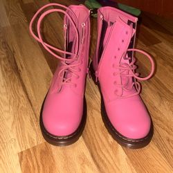 Pink Doc Martens Boots size 6
