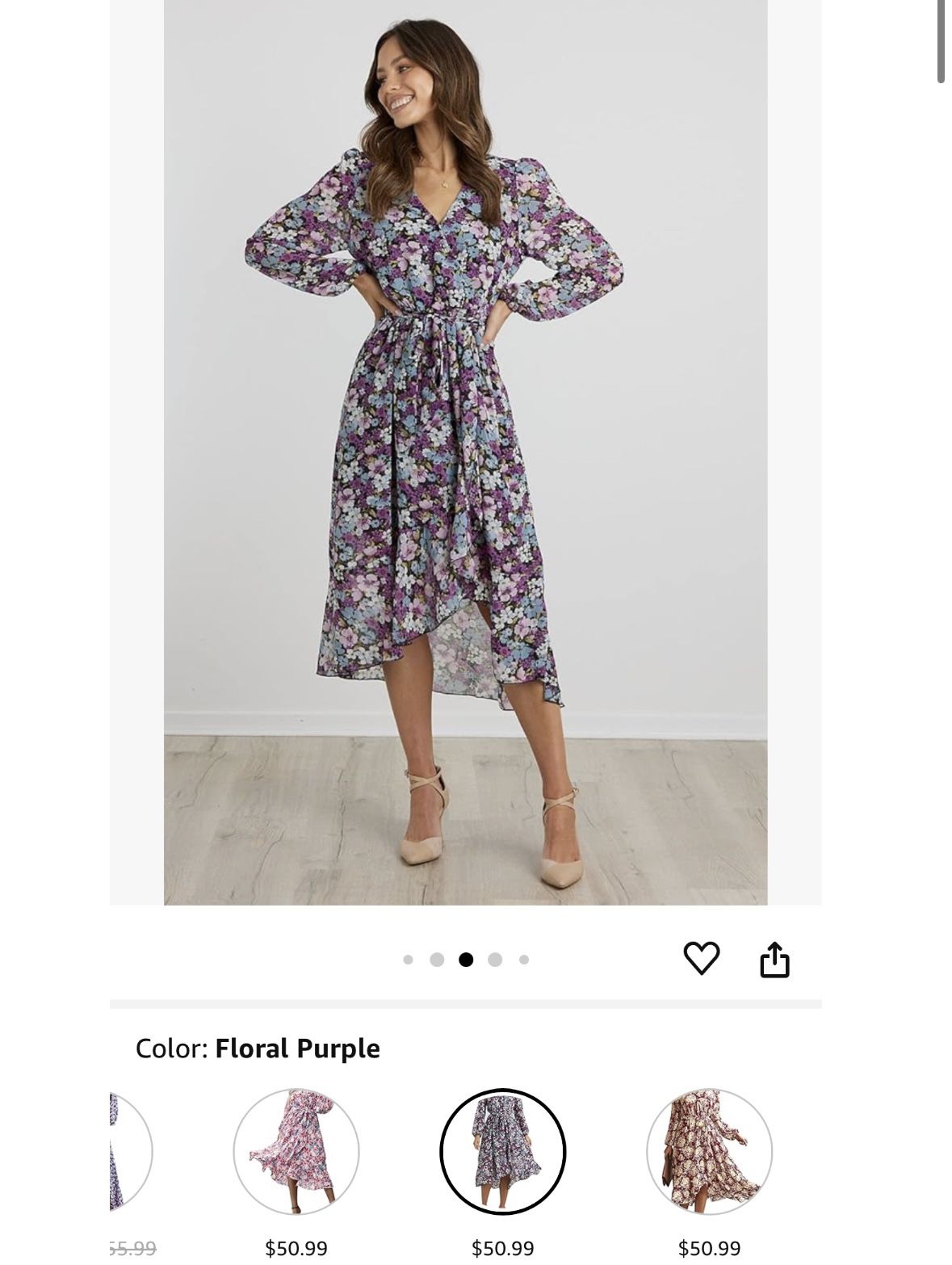 Purple Floral Dress