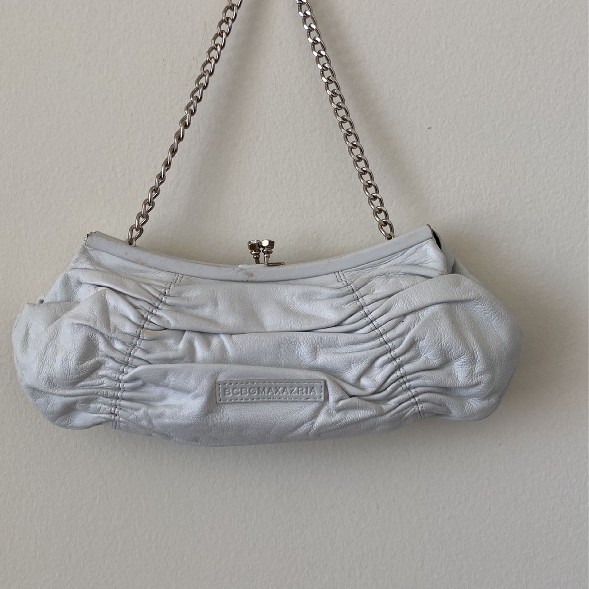 White Leather Purse