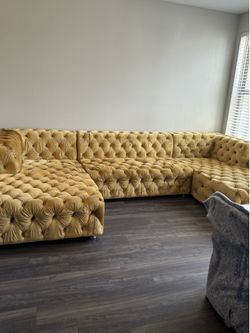 Gold 2 chaise sectional - Couch