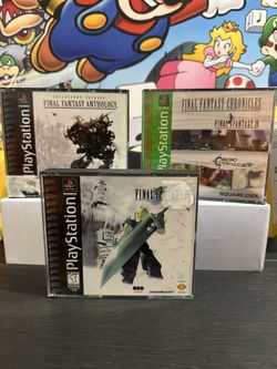 Final Fantasy 7, Anthology, & Chronicles PlayStation 1 PS1 Lot Box Sets 