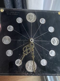 1964 Silver Coins- Clock - Wow 