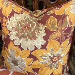 Set/2 Storehouse Decorative Floral Throw Pillows Down Inserts